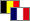 Belgium, France flags