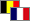 Belgium/France Belgium, France flags