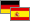 Germany/Spain Germany, Spain flags