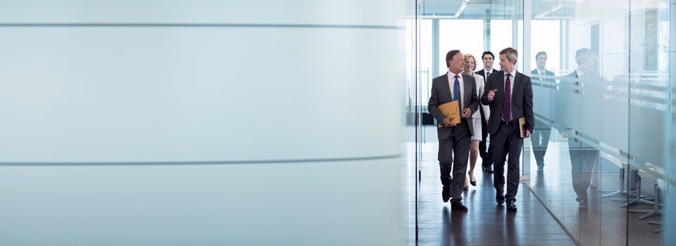 Modern Office Hallway