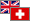 UK/Switzerland U.K., Switzerland flags