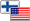 USA/Finland Finland, U.S.A. flags