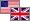 USA/UK U.S.A., U.K. flags